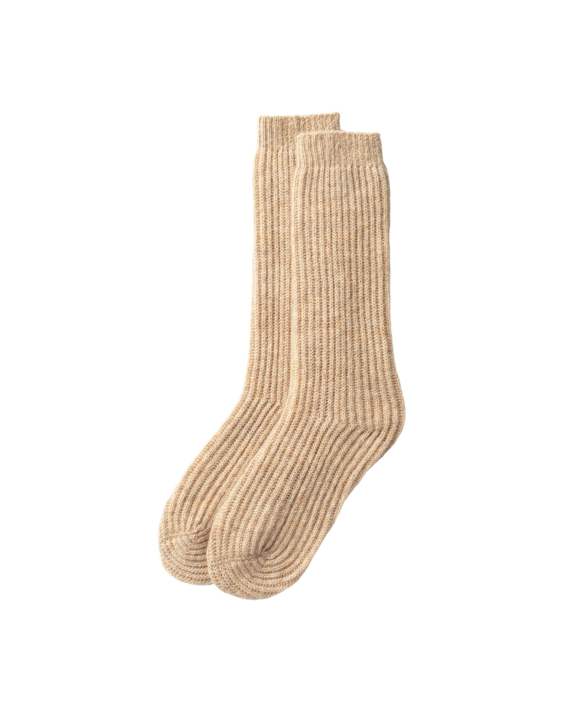 Johnstons of Elgin Cashmere Natural Ribbed Socks AW24GIFTSET4C