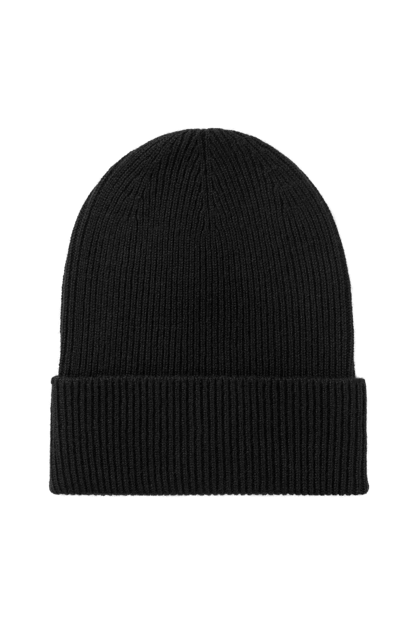 Johnstons of Elgin AW25 Knitted Accessories Black Slouchy Cashmere Beanie HAE03325SA7210ONE