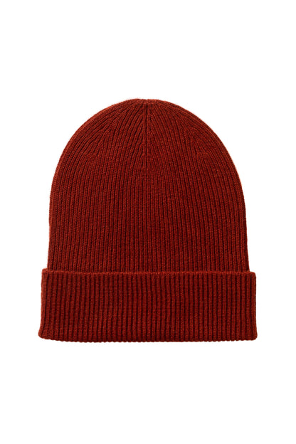 Johnstons of Elgin Red Cashmere Beanie Hat HAE03325SG4463ONE