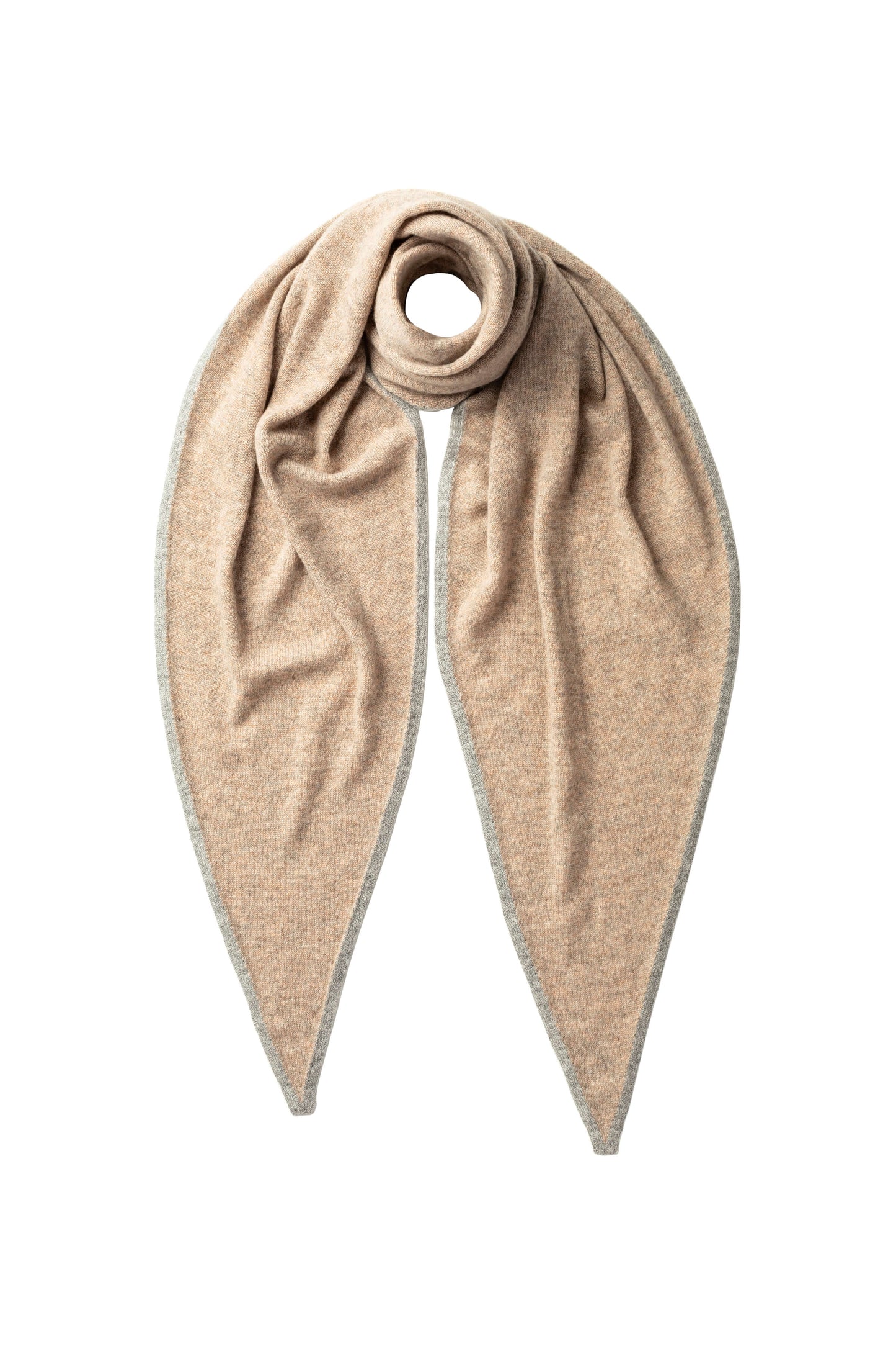 Johnstons of Elgin AW24 Knitted Accessory SFA Ash & SFA Light Grey Gauzy Cashmere Diamond Scarf HAE03401Q24488ONE