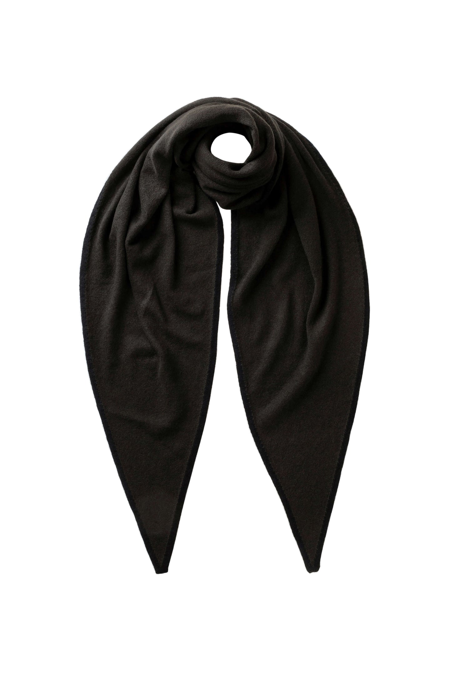 Johnstons of Elgin AW25 Knitted Accessories Iron & Black Gauzy Cashmere Black Diamond Scarf HAE03401Q25326ONE