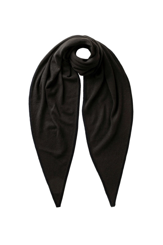Johnstons of Elgin AW25 Knitted Accessories Iron & Black Gauzy Cashmere Black Diamond Scarf HAE03401Q25326ONE
