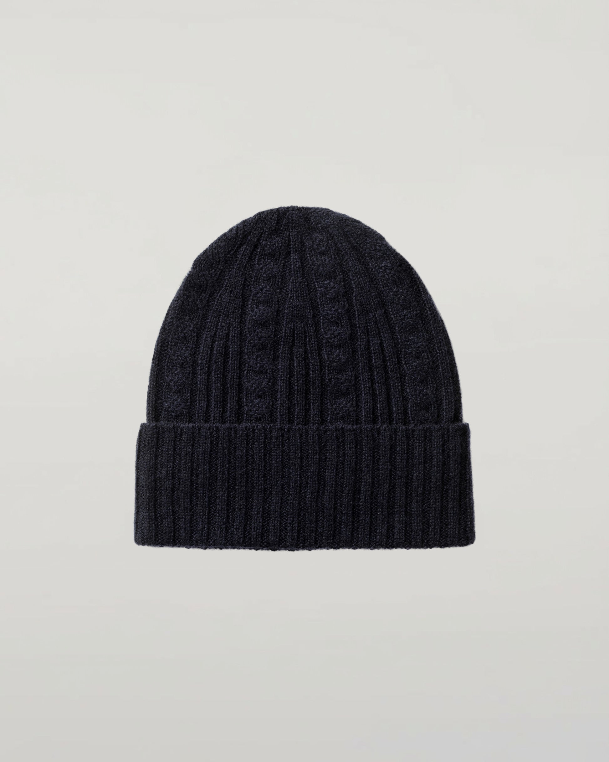 Johnstons of Elgin Gift Set  Cable & Rib Navy Cashmere Beanie HAE03408SD7286ONE