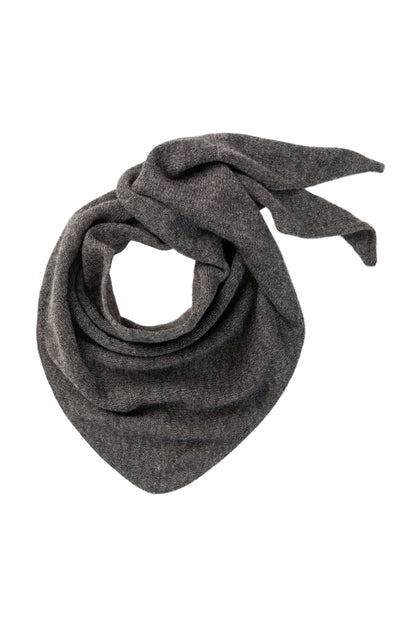 Johnstons of Elgin AW25 Knitted Accessories  Gauzy Cashmere Grey Triangle Neck Tie HAE03430HA4181ONE