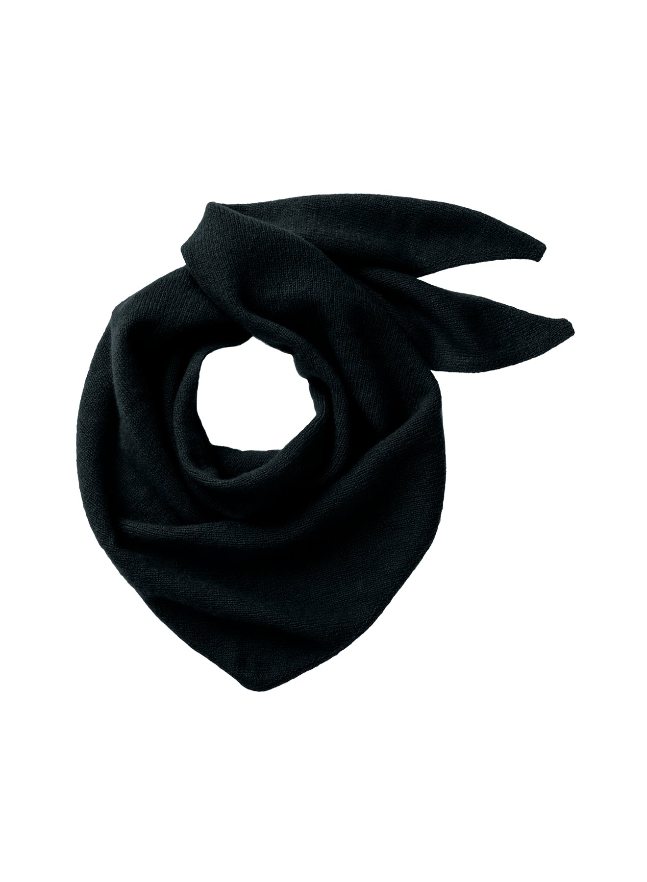 JOHNSTONS OF ELGIN REEL BANDANA BLACK 100% CASHMERE HAE03430SA7210ONE