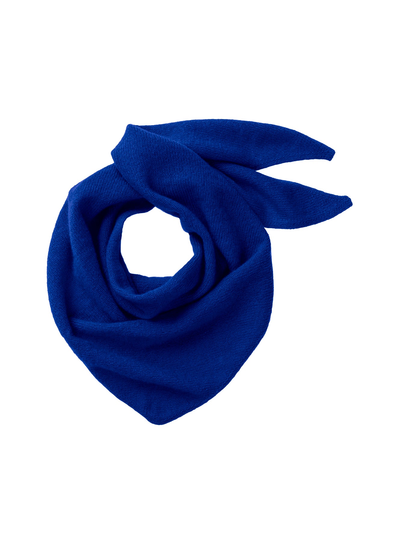 JOHNSTONS OF ELGIN REEL BANDANA BLUE 100% CASHMERE HAE03430SD5326ONE