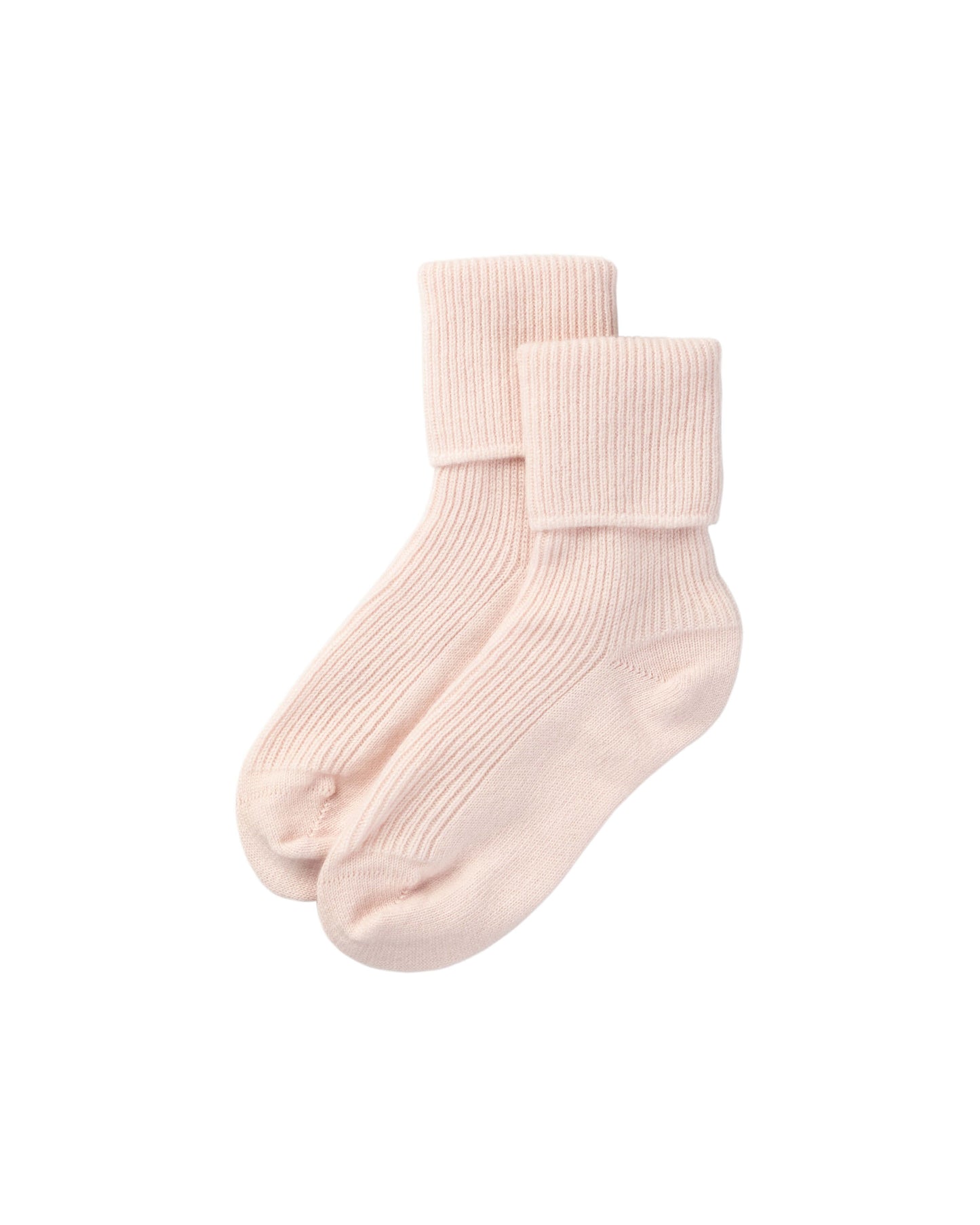 Johnstons of Elgin Knitted Accessories Pale Pink Women's Cashmere Lounge Socks HAG02565SE0182ONE