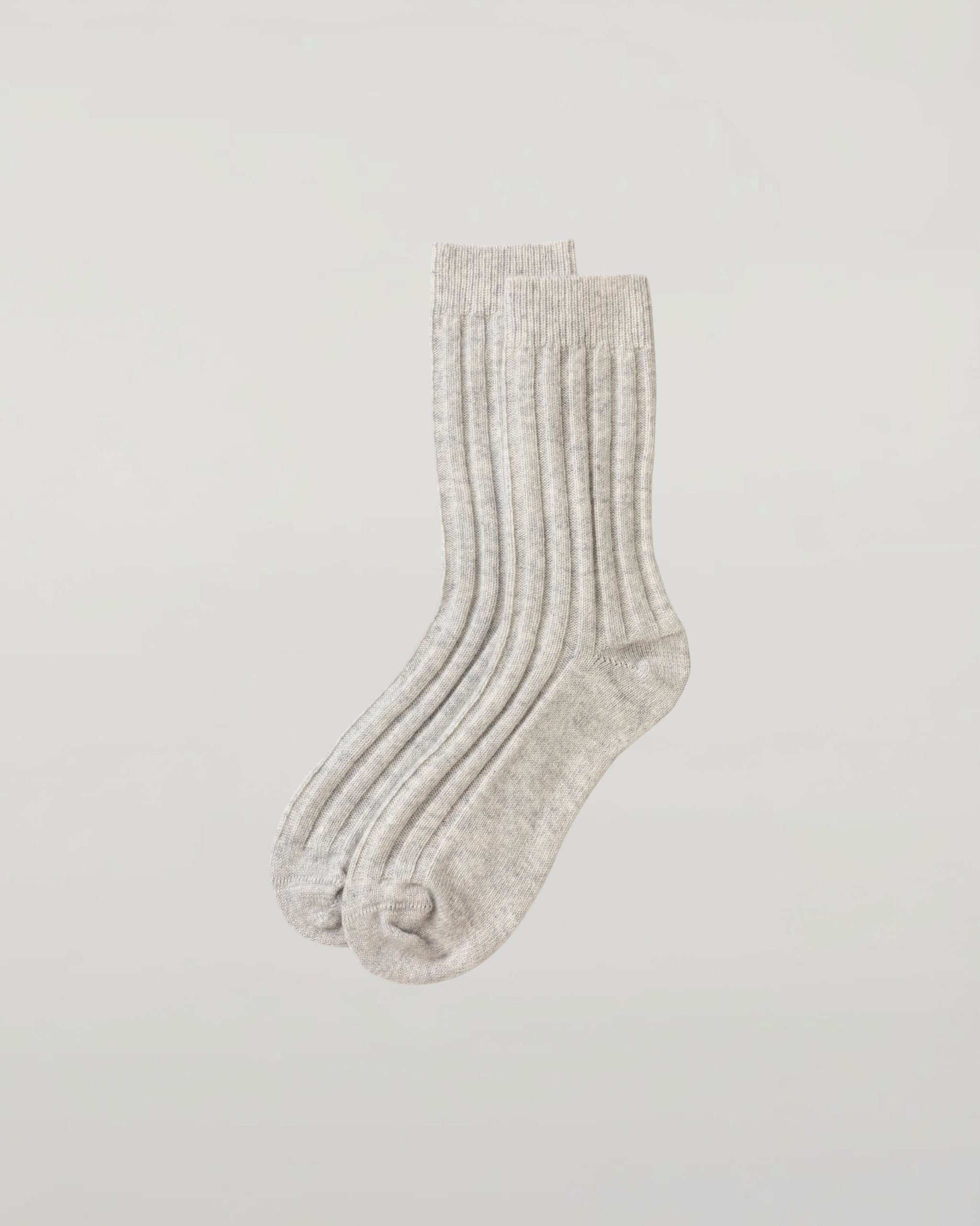 Light Grey Cashmere Travel Socks