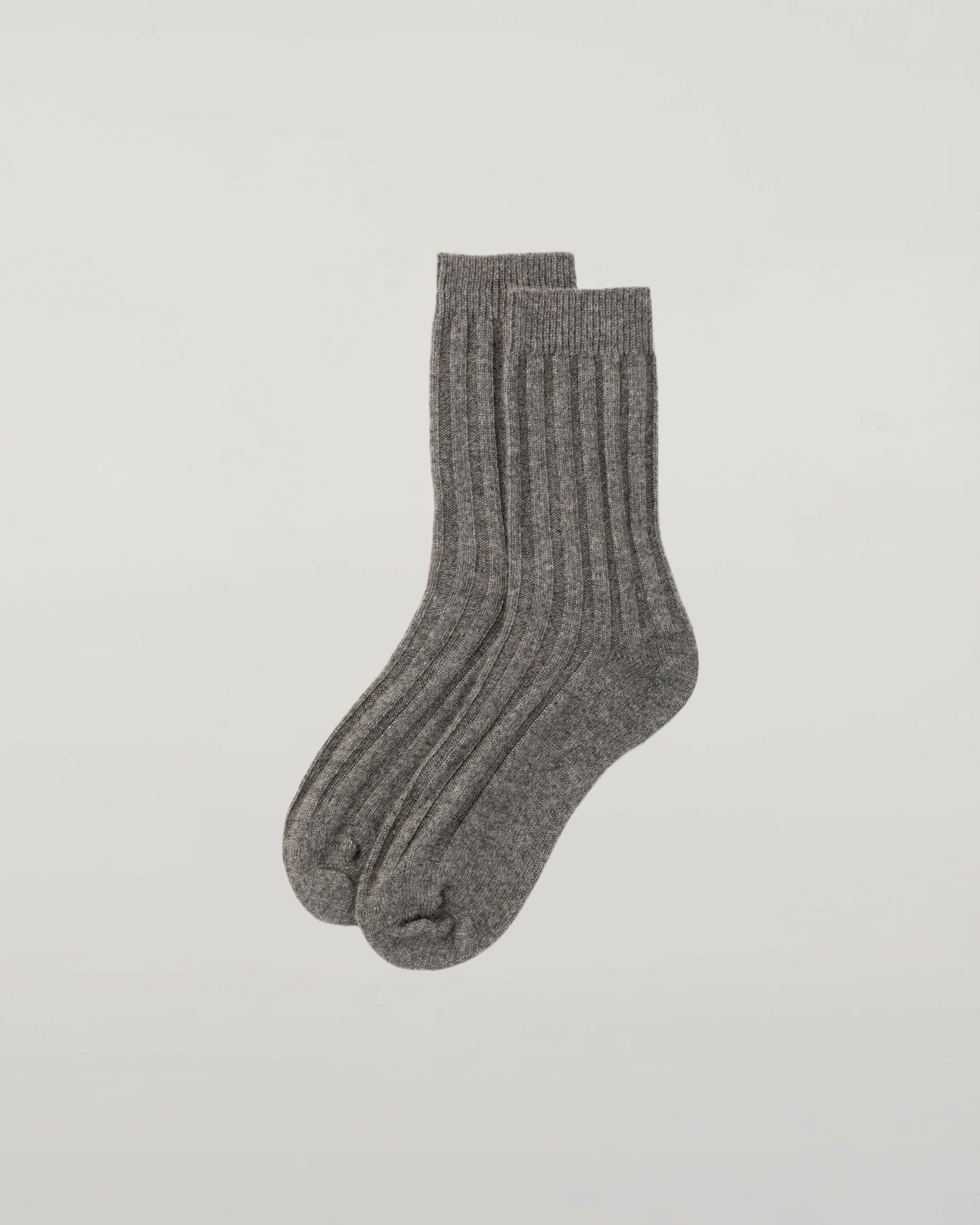 Dark Grey Cashmere Lounge Socks