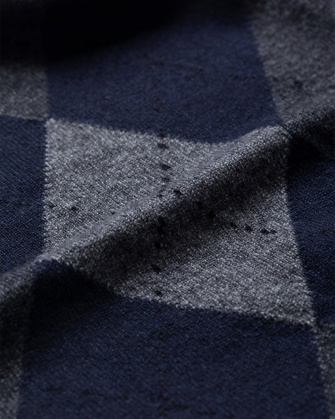 Clan Navy Argyle Triangle Bandana | Luxury Scottish Cashmere