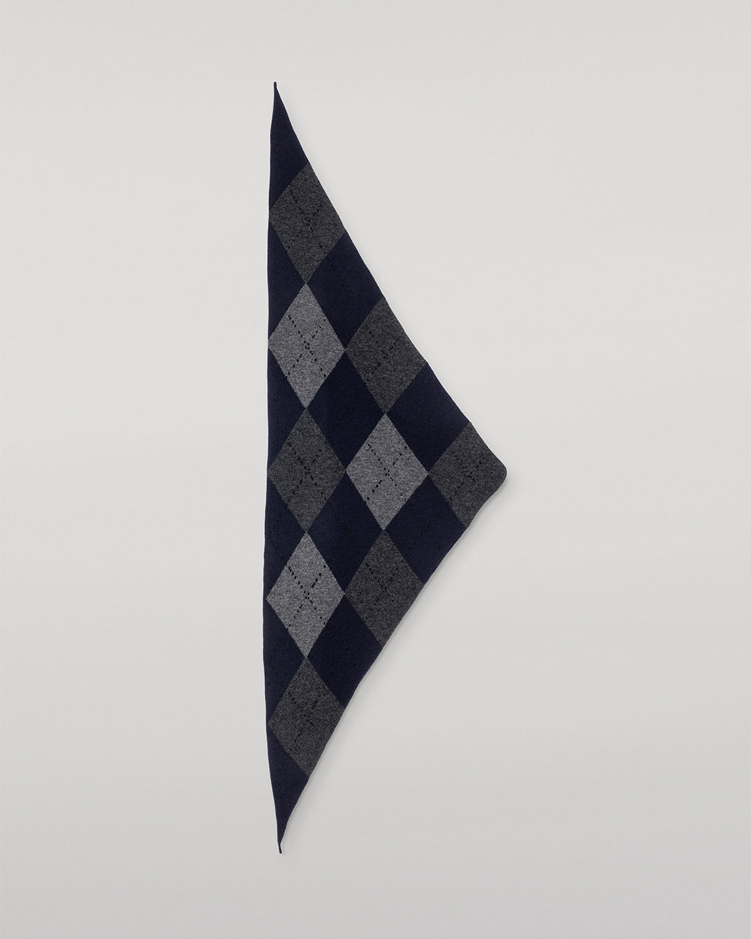 Clan Navy Argyle Triangle Bandana | Luxury Scottish Cashmere