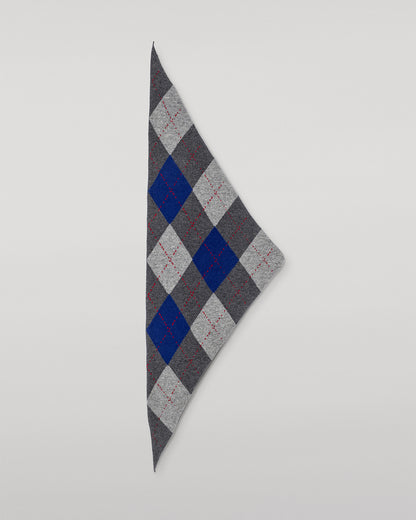 JOHNSTONS OF ELGIN CLAN BANDANA MID GREY 100% CASHMERE HAP03612JU1614ONE