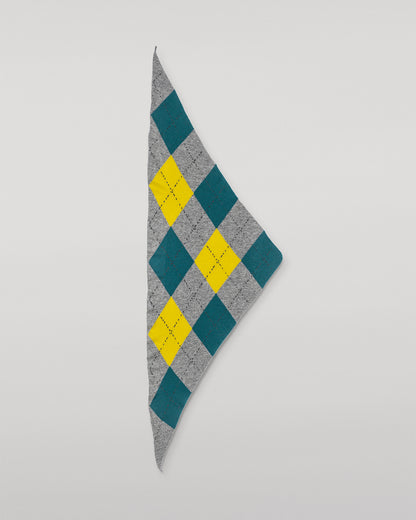 JOHNSTONS OF ELGIN CLAN BANDANA GREY 100% CASHMERE HAP03612JU1615ONE