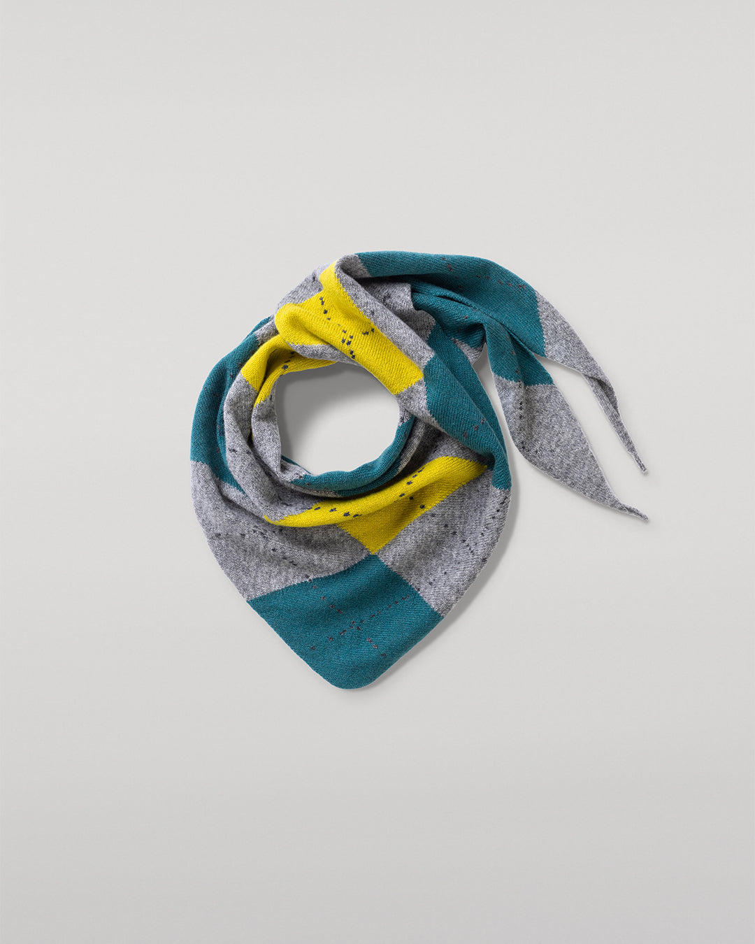 JOHNSTONS OF ELGIN CLAN BANDANA GREY 100% CASHMERE HAP03612JU1615ONE