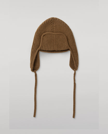 JOHNSTONS OF ELGIN CASHMERE RIBBED DEER STALKER BEANIE GREEN 100% CASHMERE HAT03646Q26299ONE