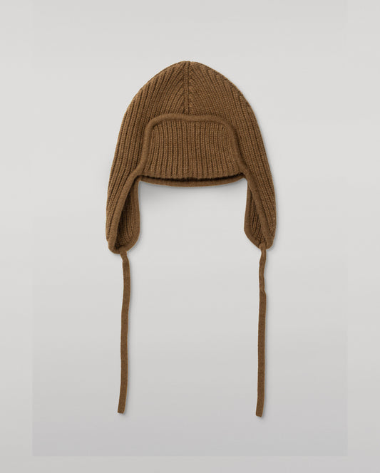 JOHNSTONS OF ELGIN CASHMERE RIBBED DEER STALKER BEANIE GREEN 100% CASHMERE HAT03646Q26299ONE