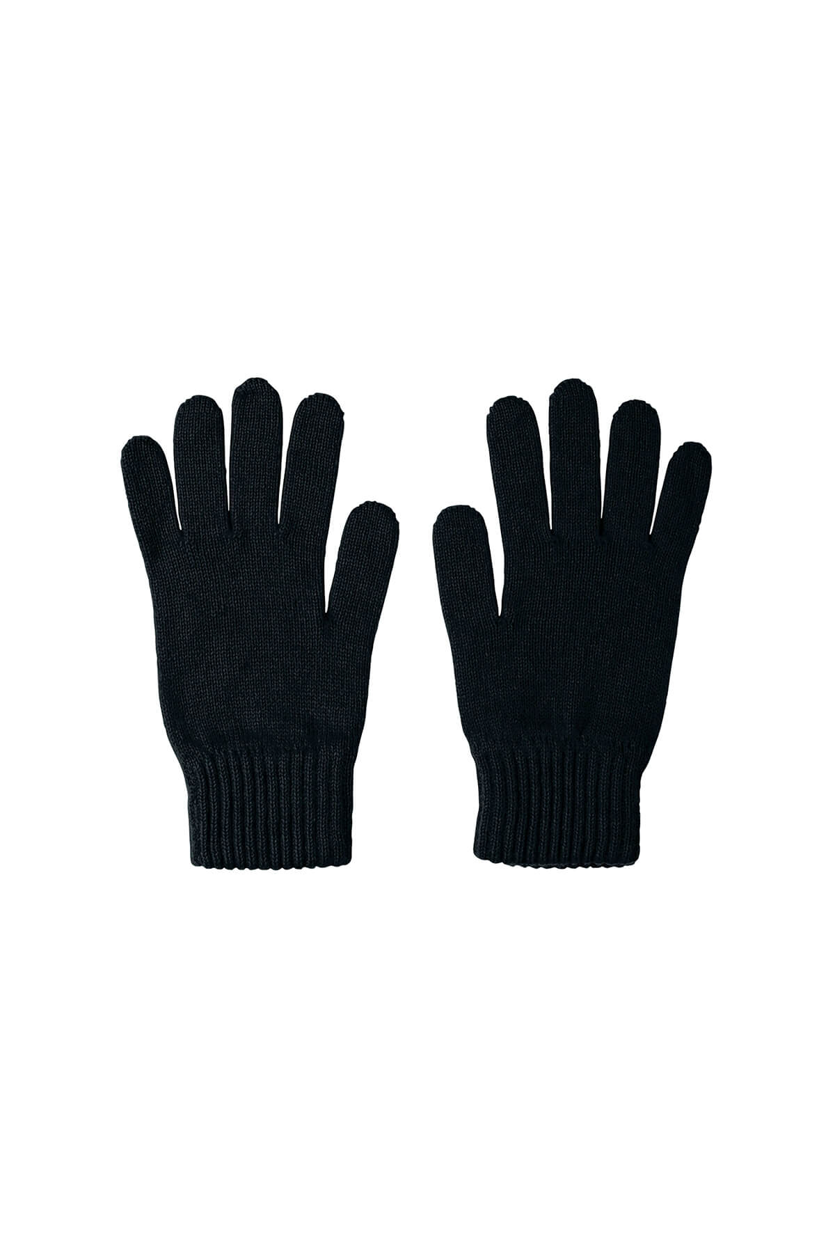 Johnstons of Elgin Men's Cashmere Accessories Gift Set Black Gloves on a white background 365GIFTSET6C