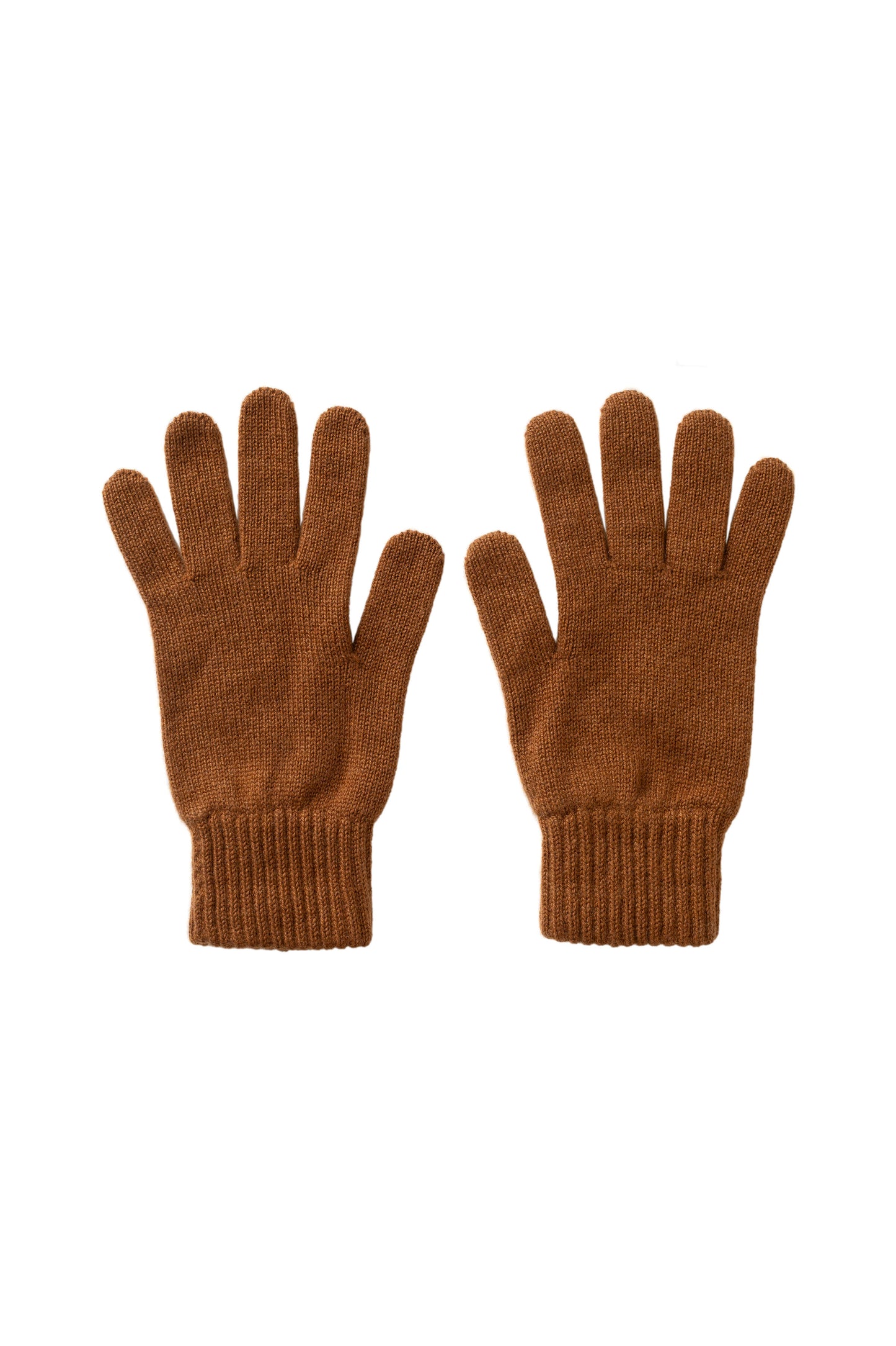 Johnstons of Elgin AW25 Knitted Accessories  Men's Cashmere Camel Gloves HAY01001SB4620ONE