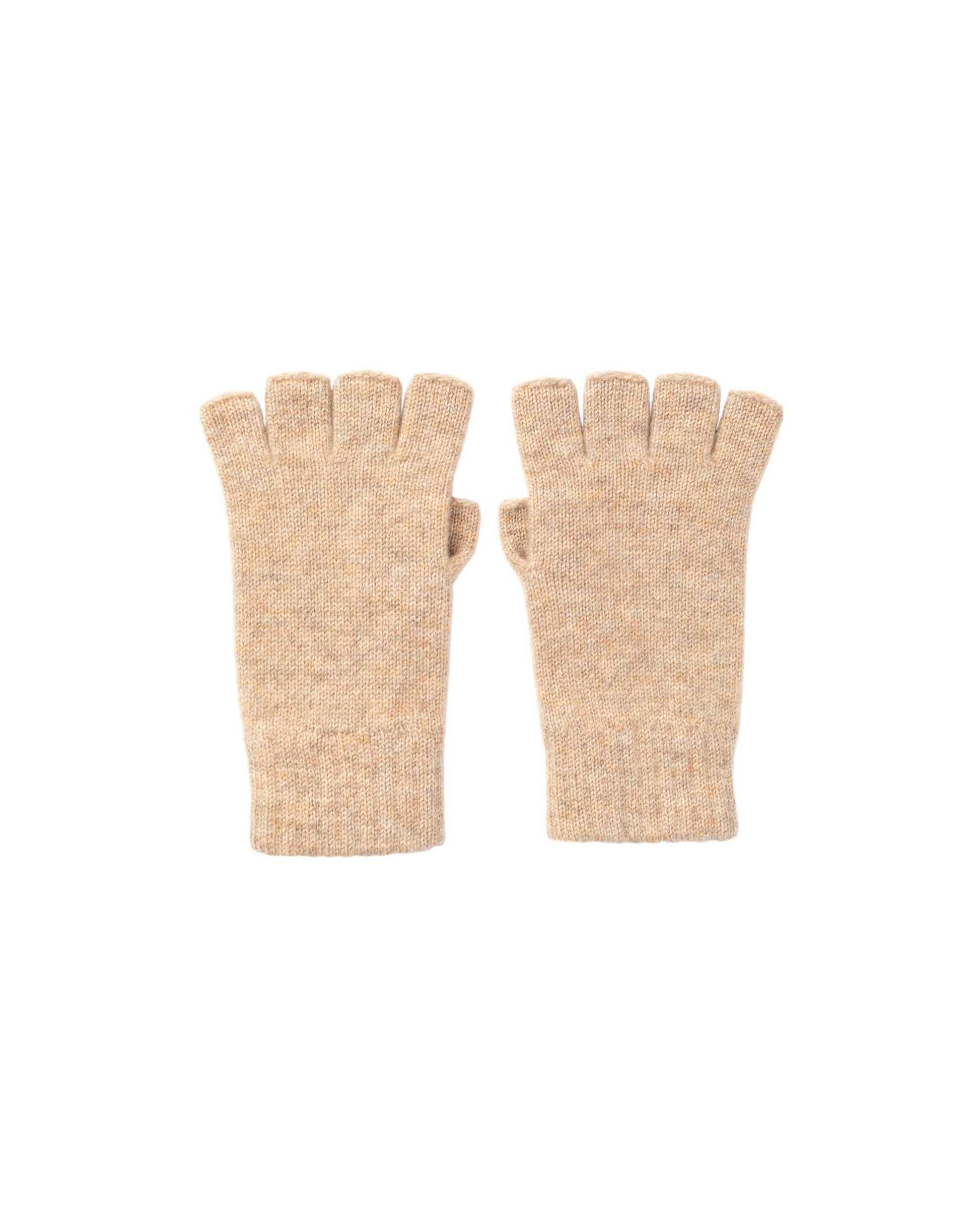 Johnstons of Elgin Natural Fingerless Cashmere Gloves 2025GIFTSET5B