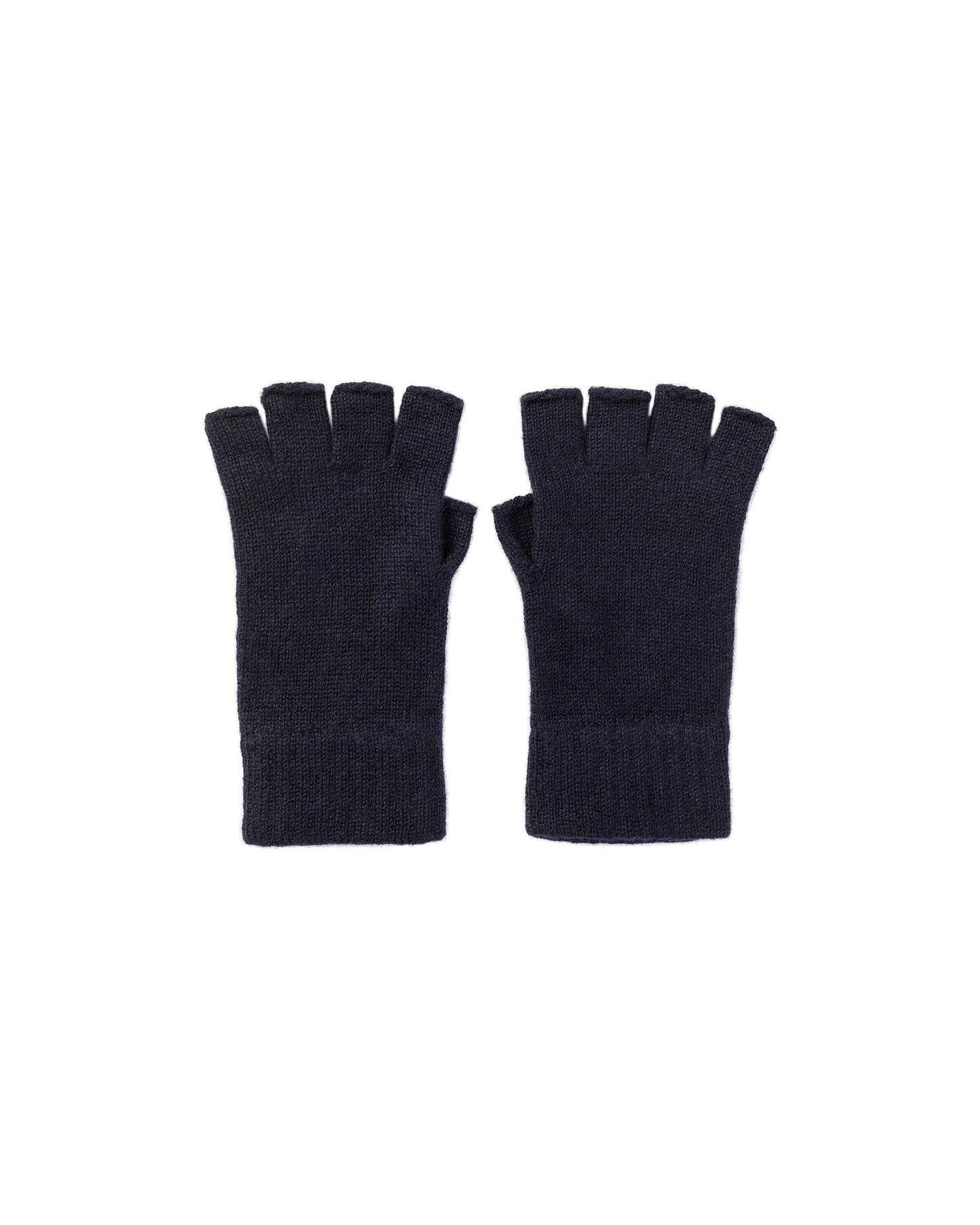 Johnstons of Elgin Navy Fingerless Cashmere Gloves 2025GIFTSET5A