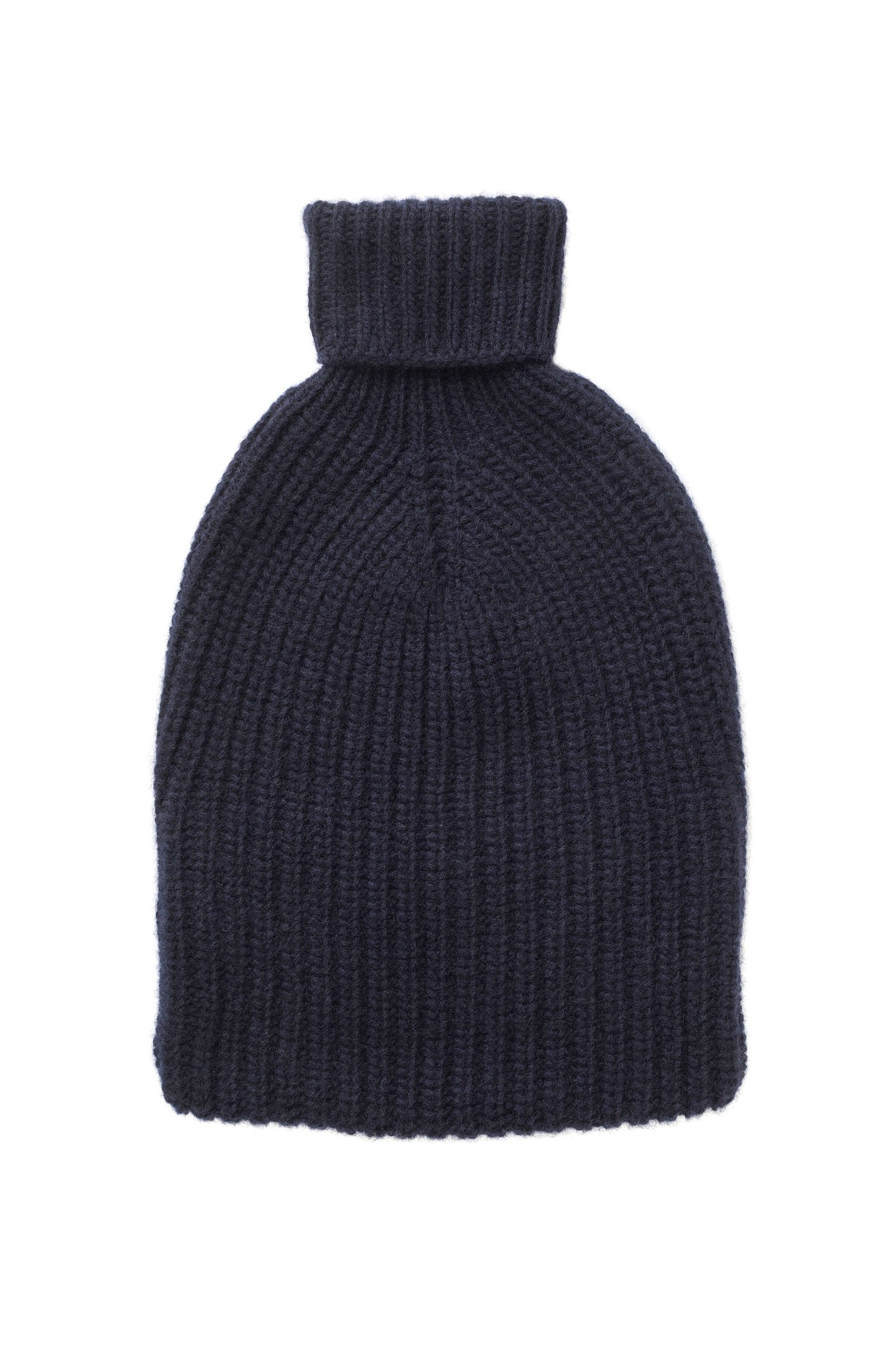 Johnstons of Elgin AW24 Knitted Accessory Dark Navy Cashmere Hot Water Bottle PA000062SD7286