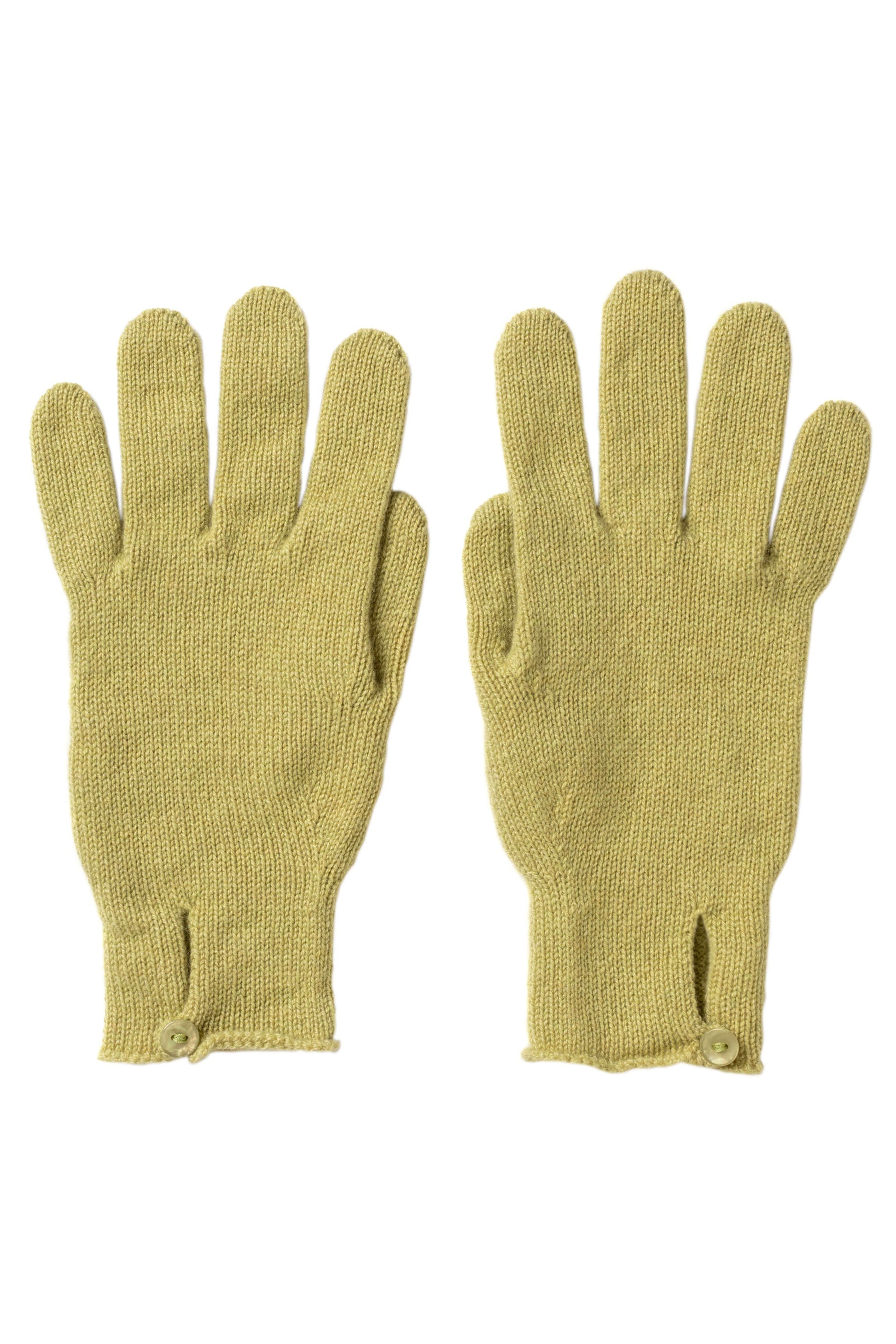 Johnstons of Elgin Button Loop Women's Cashmere Gloves in Moorland Green HAY02241SC0181ONE