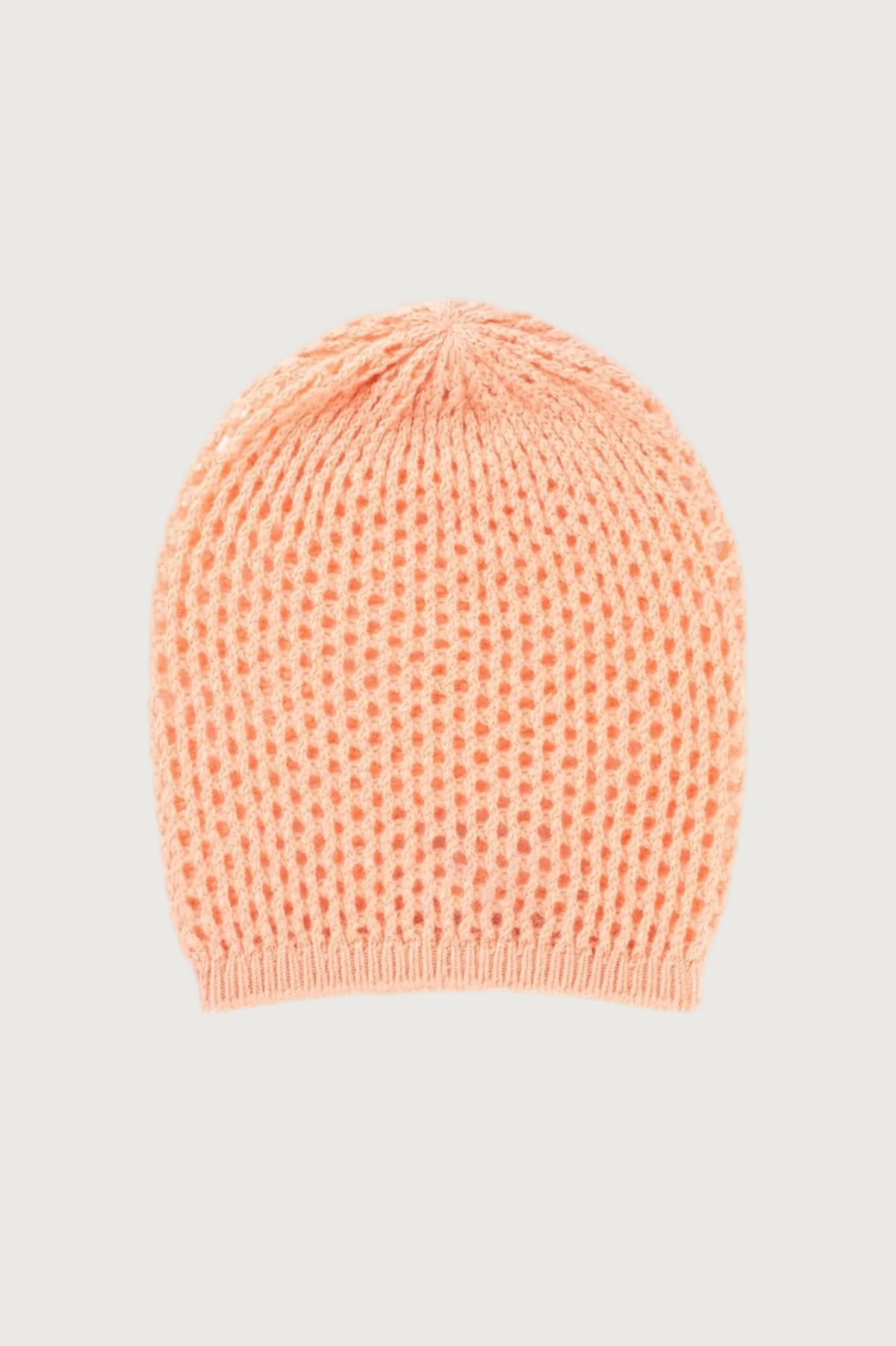 Pink Cashmere Crochet Beanie
