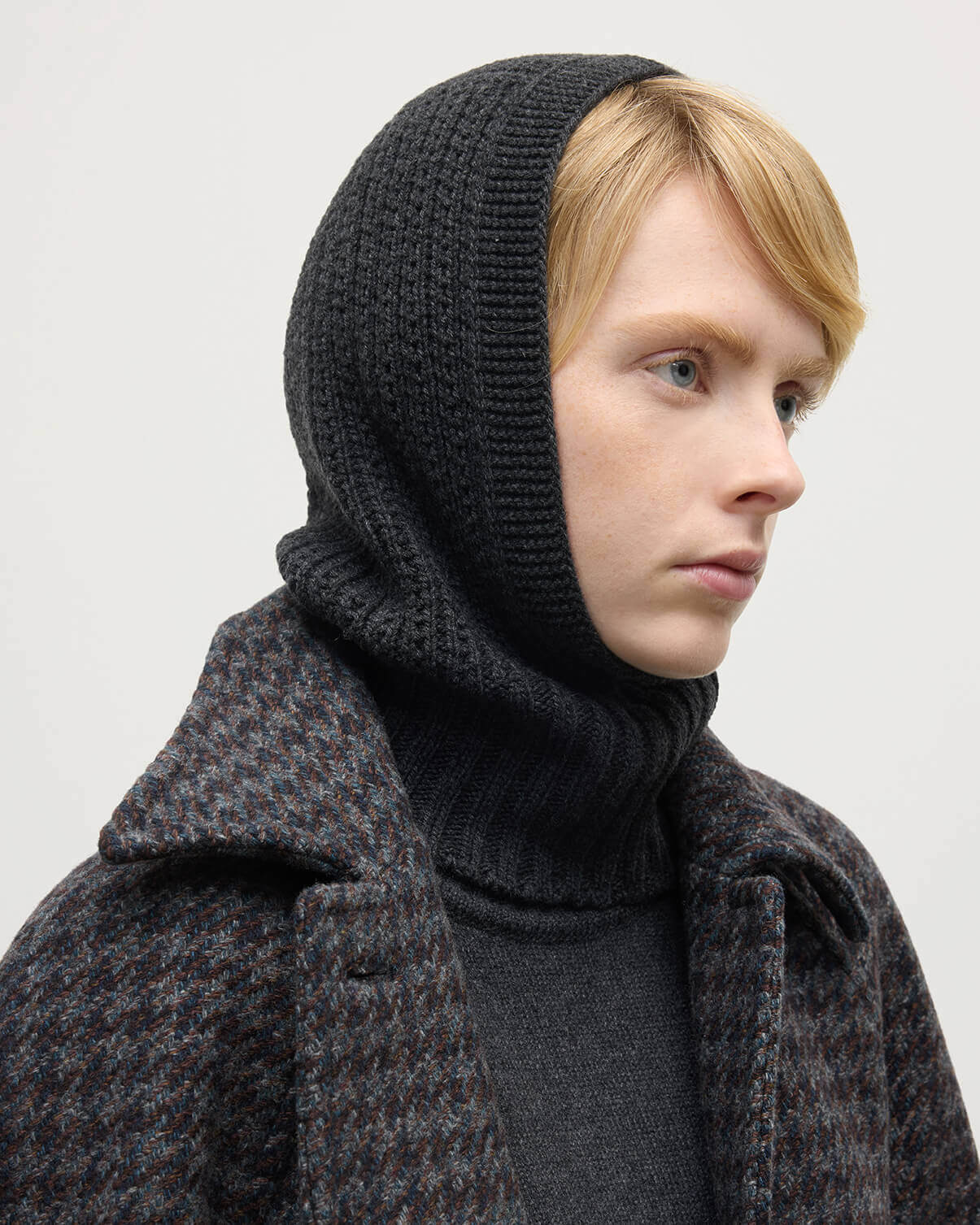 Waffle Stitch Cashmere Hood | Johnstons of Elgin