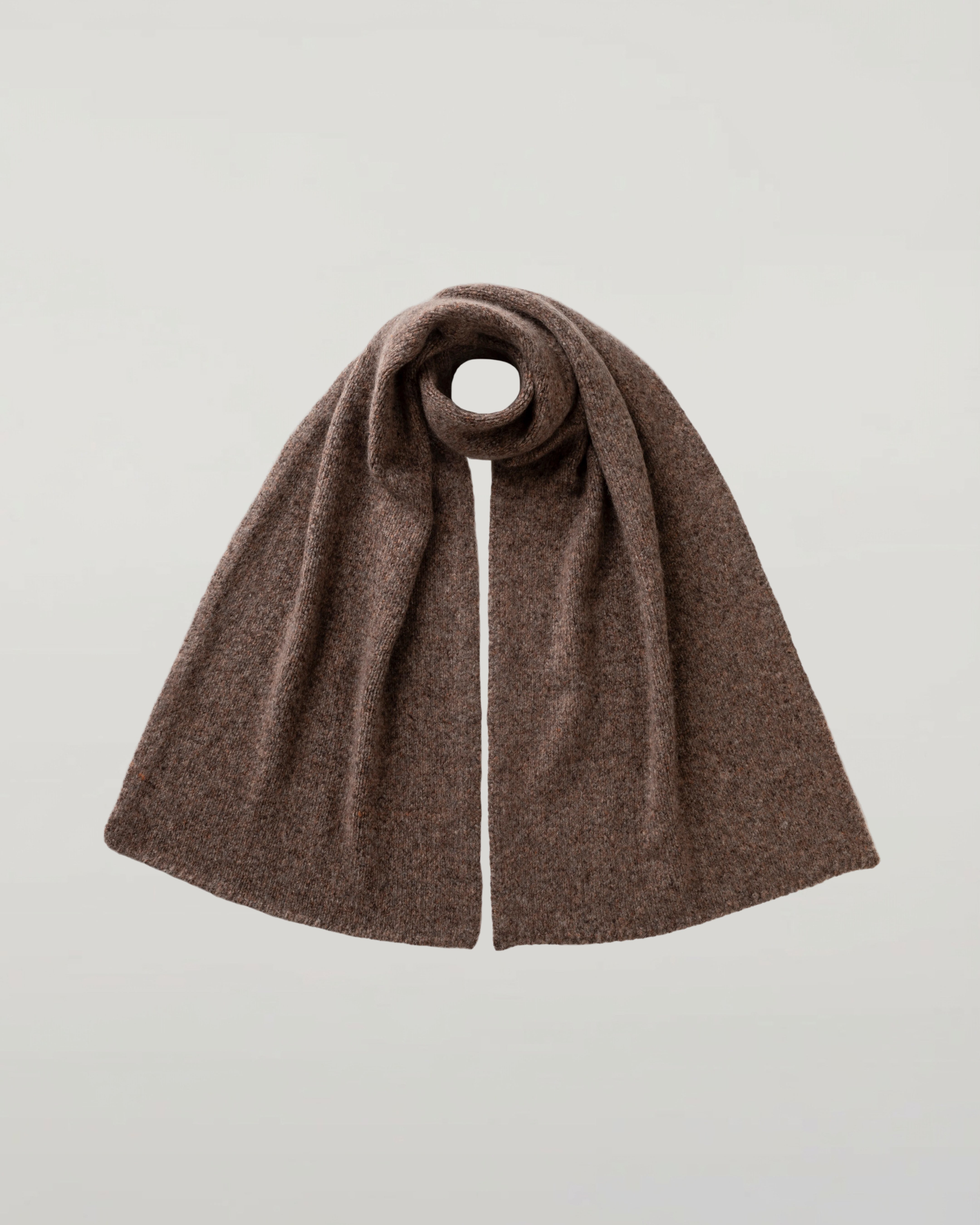 Molasses Mix Cashmere Bouclé Scarf | Cashmere Scarves | Johnstons