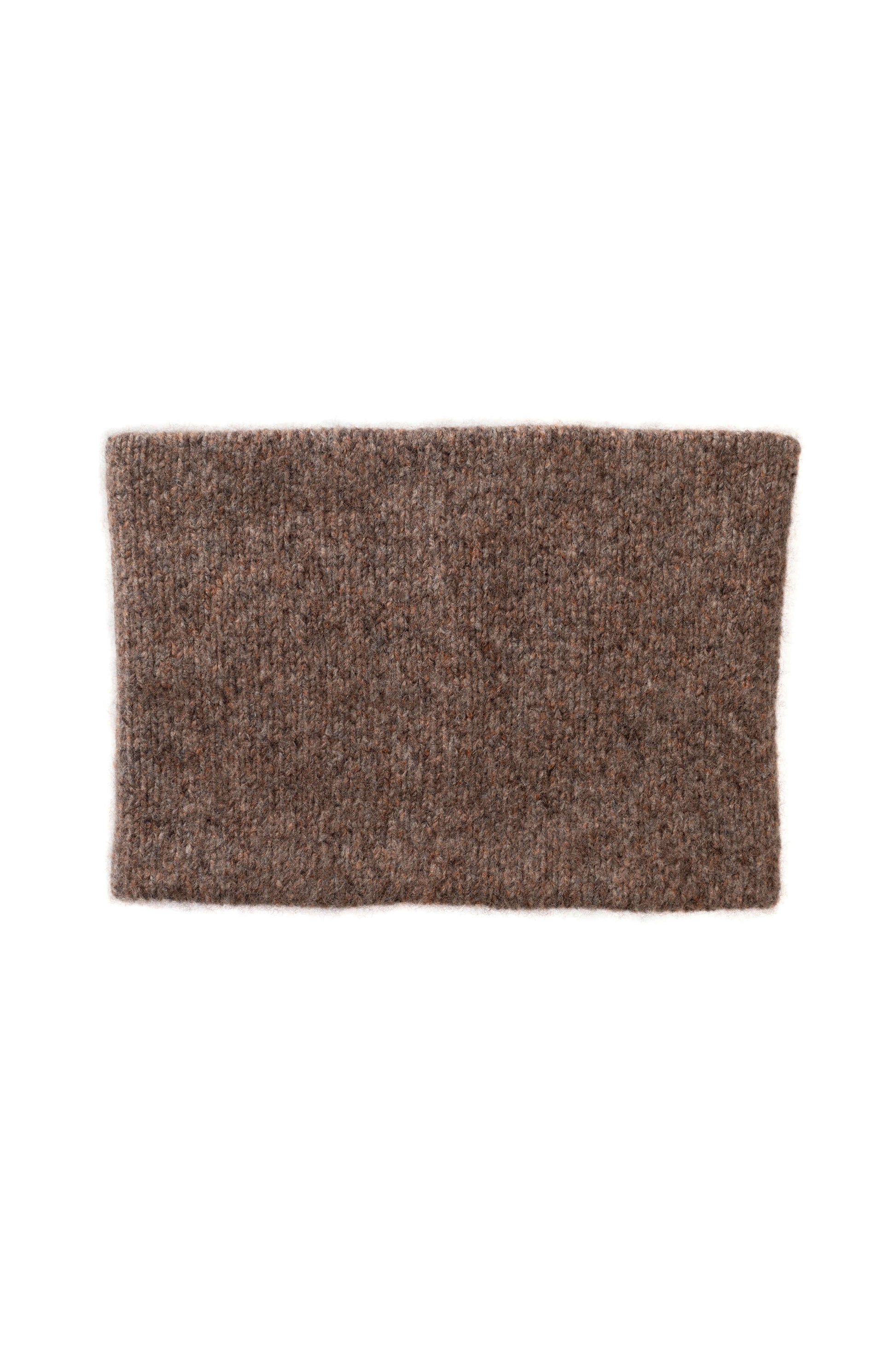 Johnstons of Elgin AW25 Knitted Accessories Molasses Mix Cashmere Bouclé Brown Snood HBC01130HB4415ONE