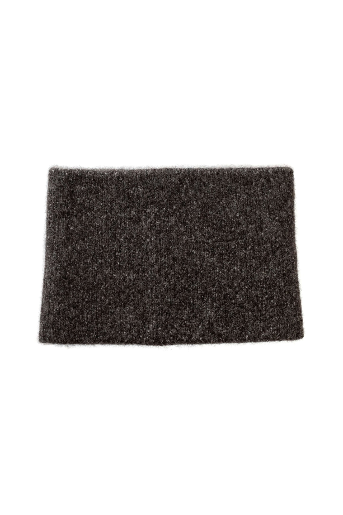 Johnstons of Elgin AW25 Knitted Accessories Charcoal Cashmere Bouclé Grey Snood HBC01130HA7198ONE