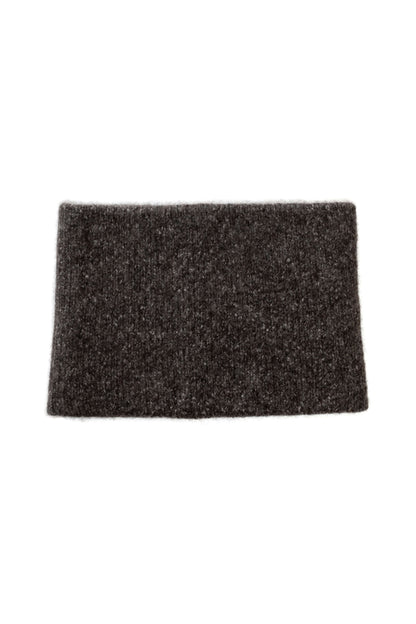 Johnstons of Elgin AW25 Knitted Accessories Charcoal Cashmere Bouclé Grey Snood HBC01130HA7198ONE