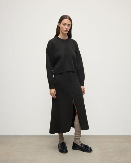 Johnstons of Elgin AW25 Knitted Accessories Ash Cashmere Knee High Brown Socks HBE01128HB4334ONE