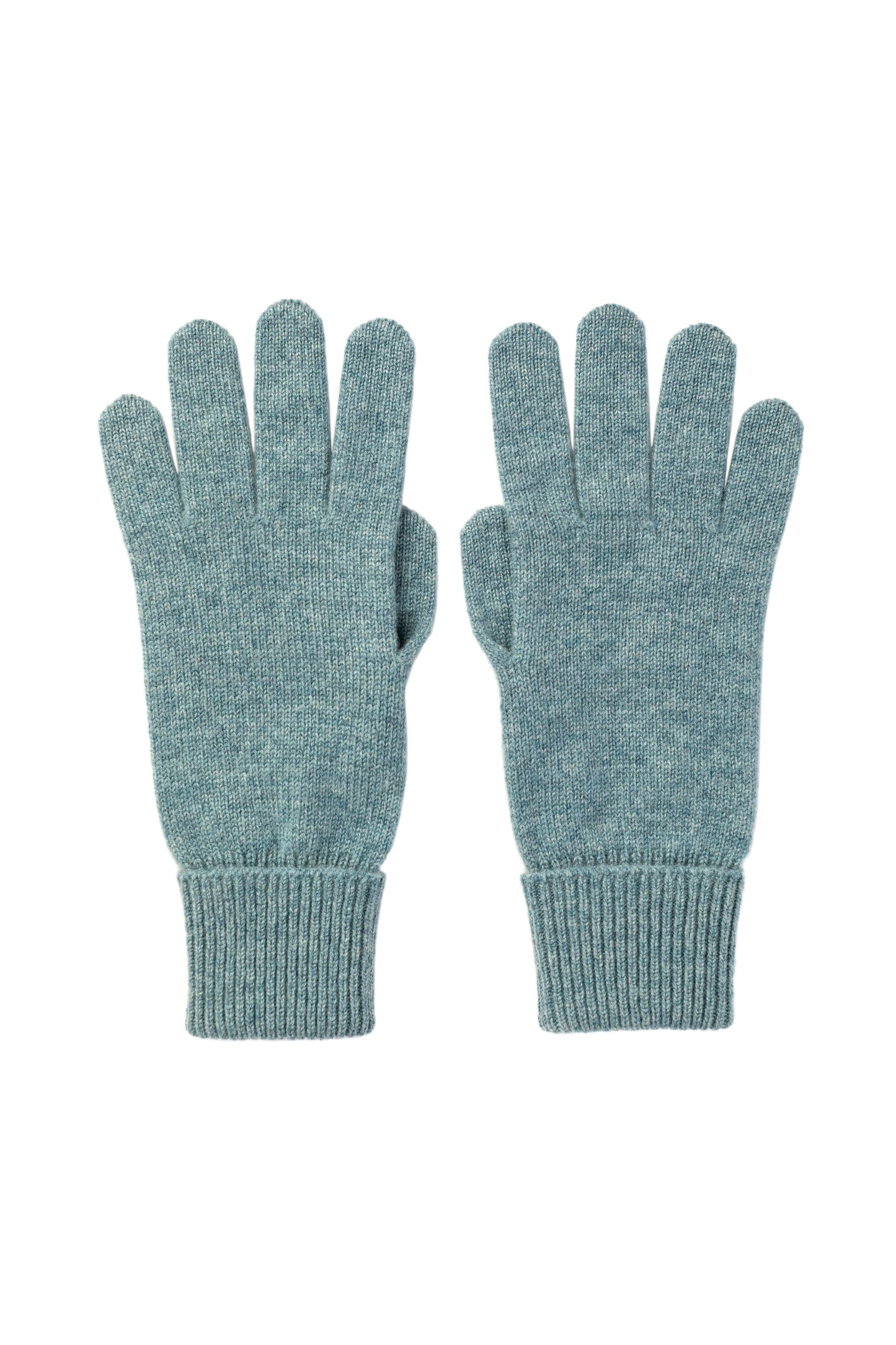 Johnstons of Elgin AW25 Knitted Accessories Seascape Cashmere Gloves with Turnback Cuffs HBJ03523HC0038ONE