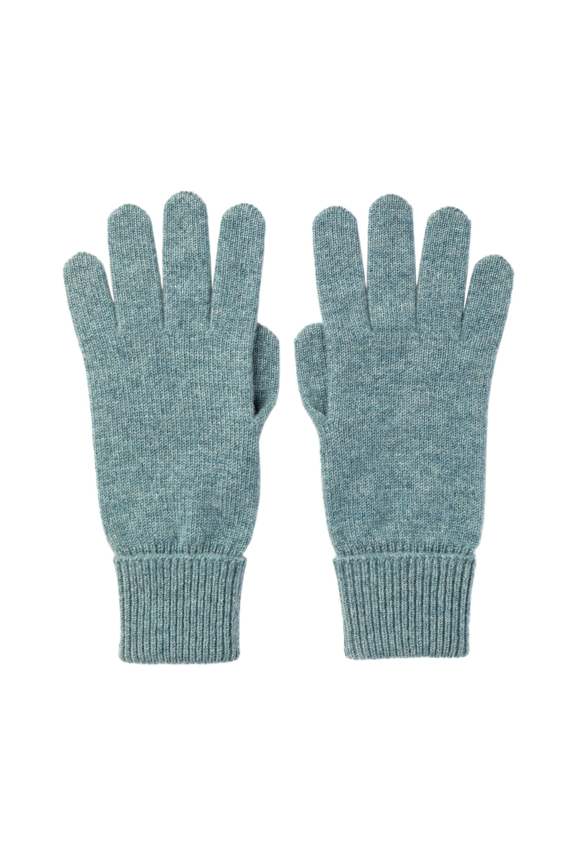 Johnstons of Elgin AW25 Knitted Accessories Seascape Cashmere Gloves with Turnback Cuffs HBJ03523HC0038ONE