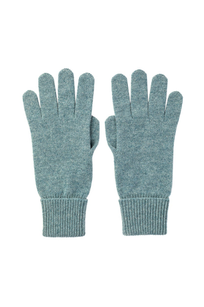 Johnstons of Elgin AW25 Knitted Accessories Seascape Cashmere Gloves with Turnback Cuffs HBJ03523HC0038ONE