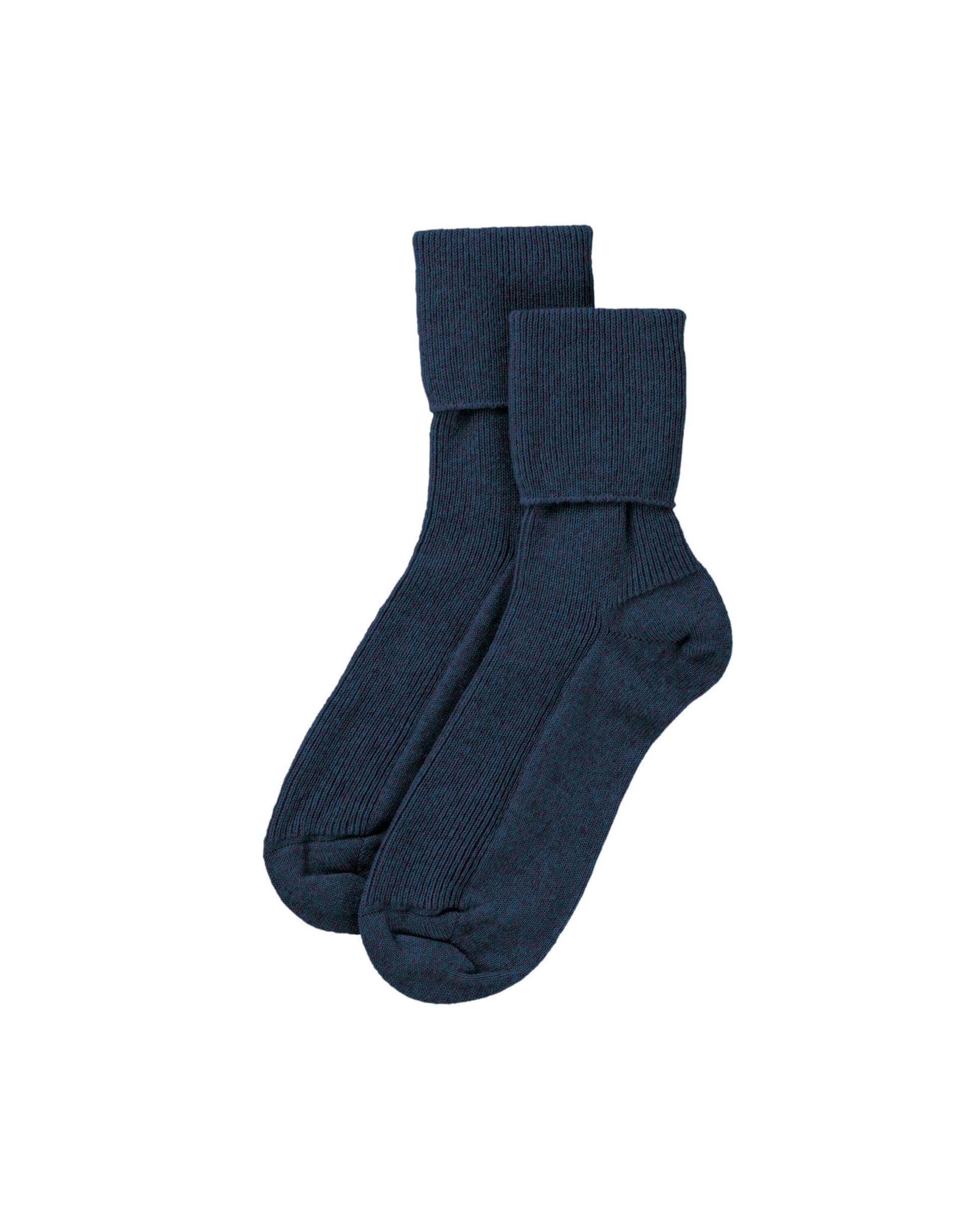 Johnstons of Elgin Women's Navy Cashmere Socks HBN00007HD7321ONE