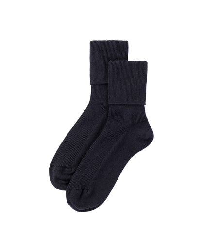 Johnstons of Elgin Women's Dark navy Cashmere Socks HBN00007SD7666ONE