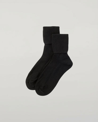 Johnstons of Elgin Women's Black Cashmere Socks HBN00007SA0900ONE