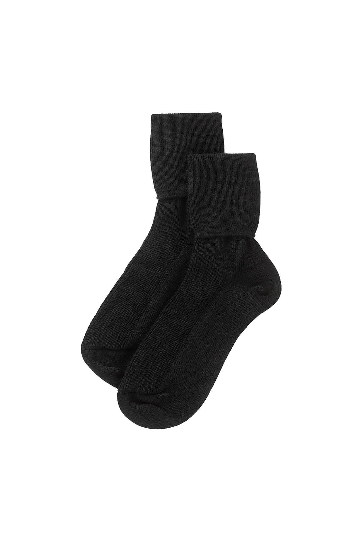 Johnstons of Elgin Gift Set includes 3 pairs of Women's Cashmere Socks in Black on a white background 365GIFTSET1A