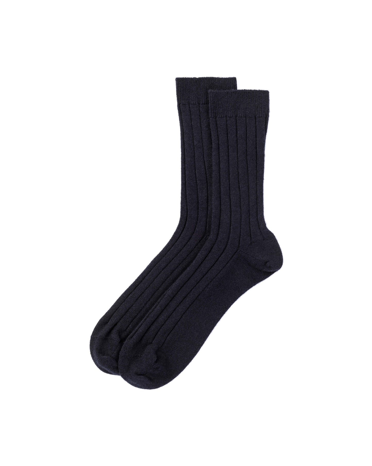 Johnstons of Elgin's Men's Cashmere Ribbed Socks HBN01009SD7286