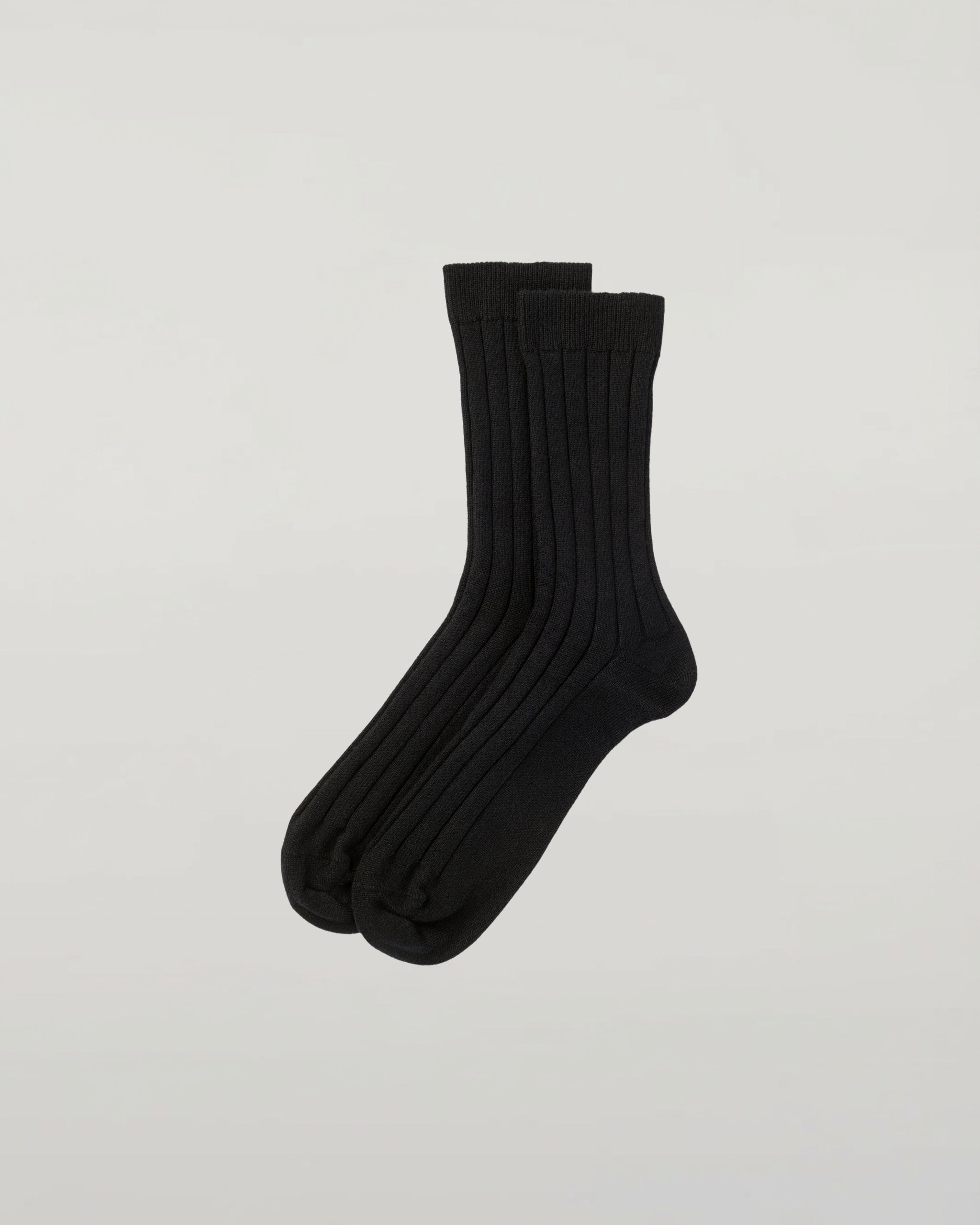 Cashmere Ribbed Socks