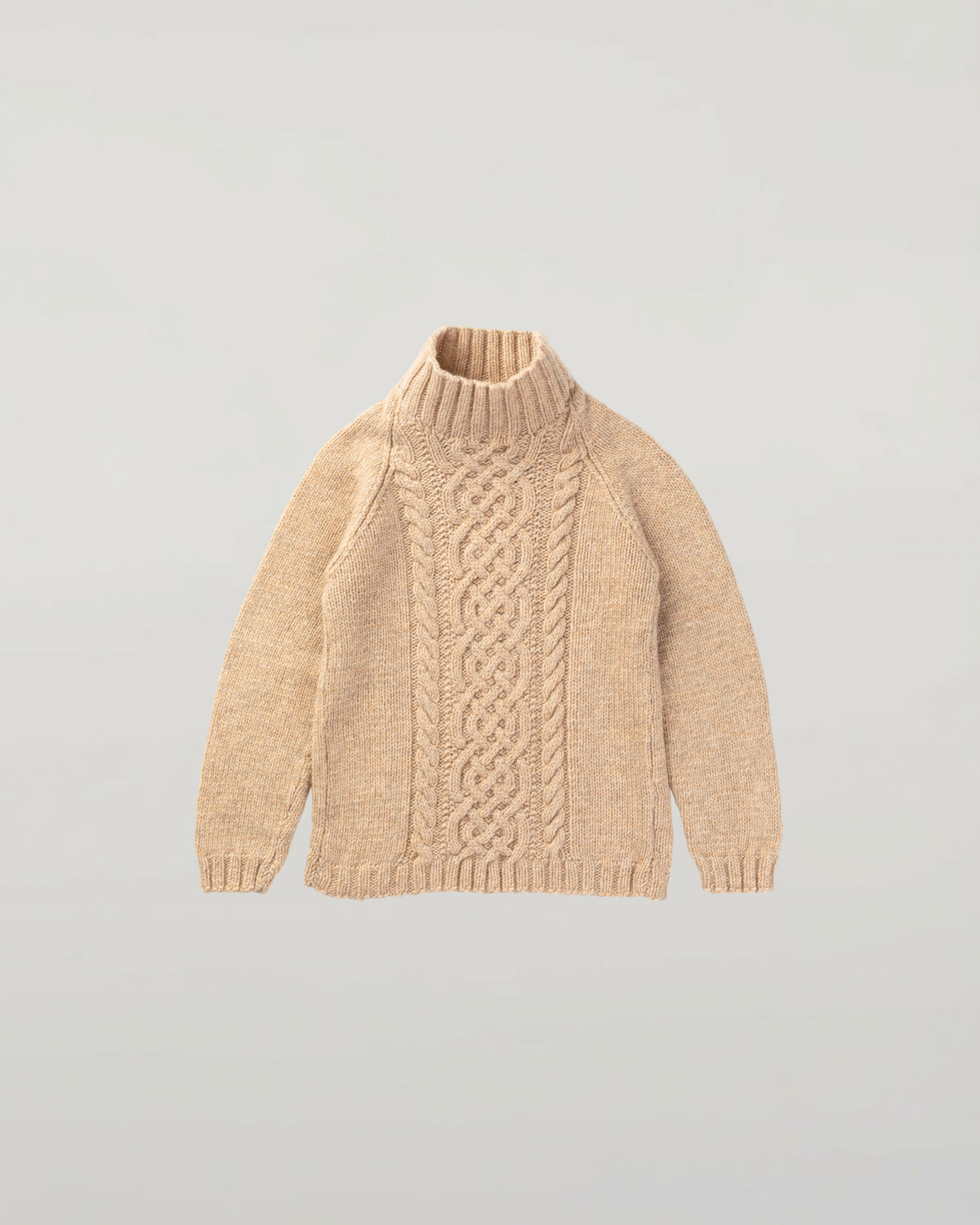 Johnstons of Elgin Children's Cable Natural Cashmere Jumper JA000106HB0210