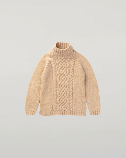 Johnstons of Elgin Children's Cable Natural Cashmere Jumper JA000106HB0210
