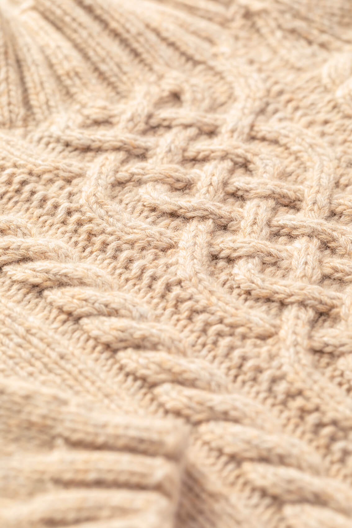 Johnstons of Elgin Children's Cable Natural Cashmere Jumper JA000106HB0210