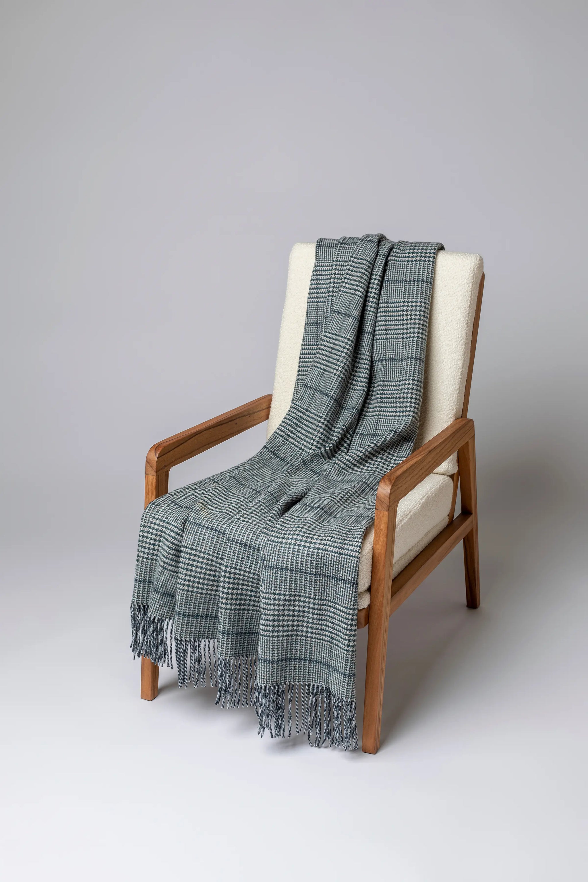 Tweed Glen Check Wool Throw