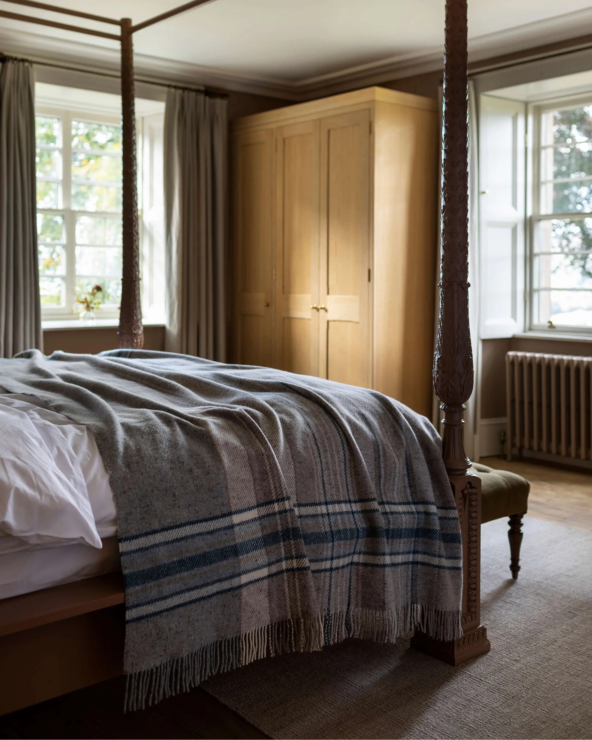 Donegal Check Bed Throw