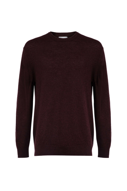 Johnstons of Elgin SS24 Unisex Knitwear Malt Brown Unisex Classic Cashmere Round Neck KAA04924HB7084