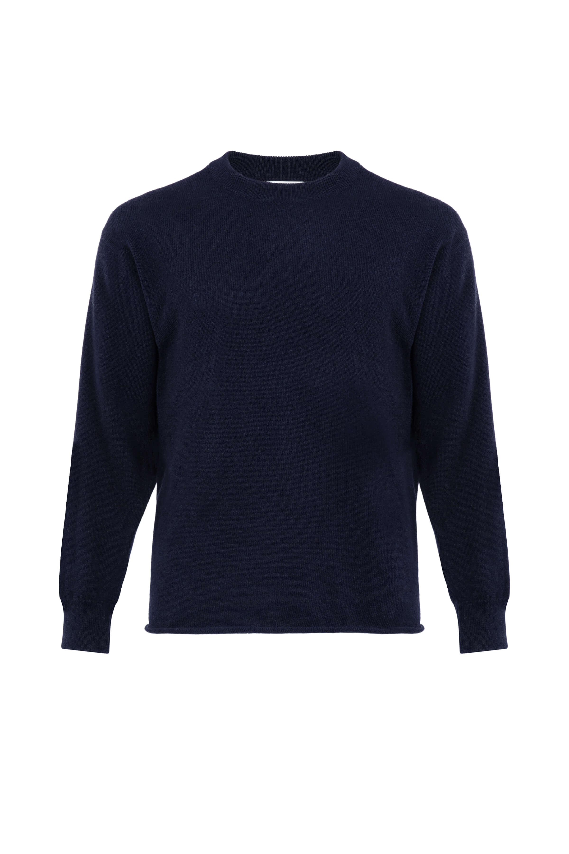 Drop Shoulder Men's Navy Cashmere Sweater – Johnstons of Elgin