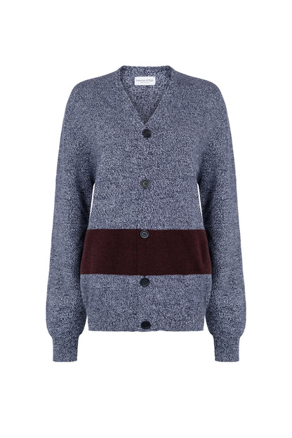 Colour Block Cashmere Cardigan